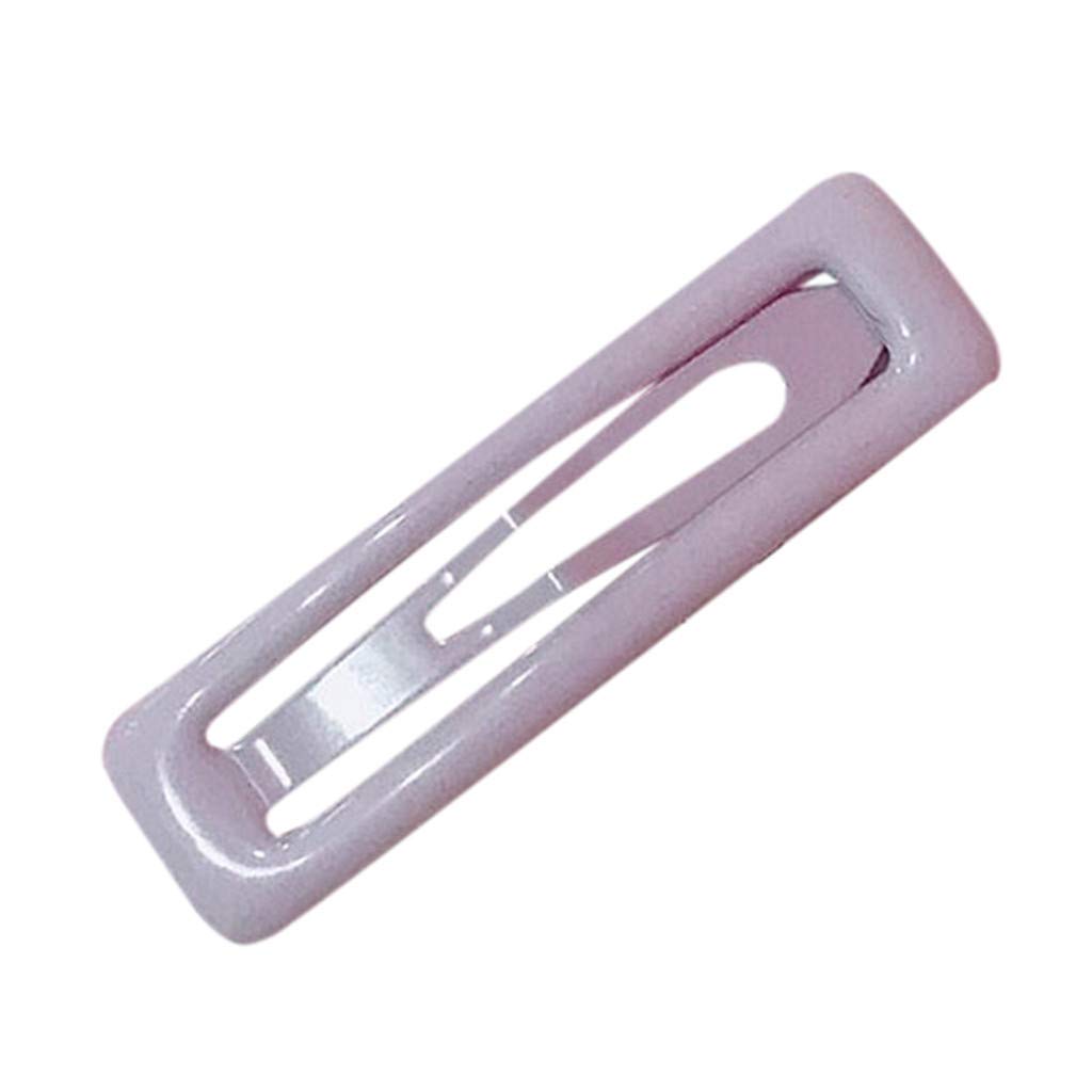 Bylater Fashion Hair Barrettes Sweet Artificial Macaron Acrylic Resin Hairpins for Women Girls Headwear Styling Tools Hair Accessories(Purple)