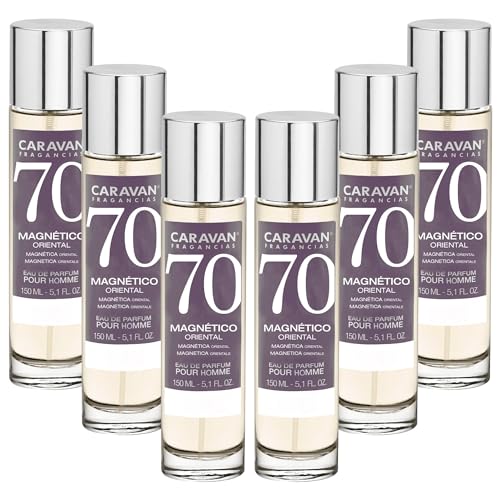 Set de 6x 150ml Caravan perfume de hombre Nº70
