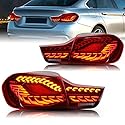 Archaic Rückleuchten kompatibel mit BMW 4 Series M4 F32 F33 F82 F36 F82 F83 Sedan/Convertible/Coupe 2014-2020, mit Animation DRL,Rot,Ohne E-Prüfzeichen