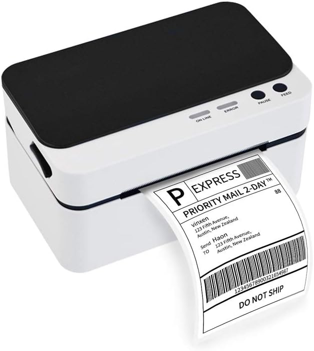 Portable Shipping Label Printer High Speed USB Port Direct Thermal Printer Label Maker Sticker Support 30-85mm dsqBKl-dSer Width guanjun1975