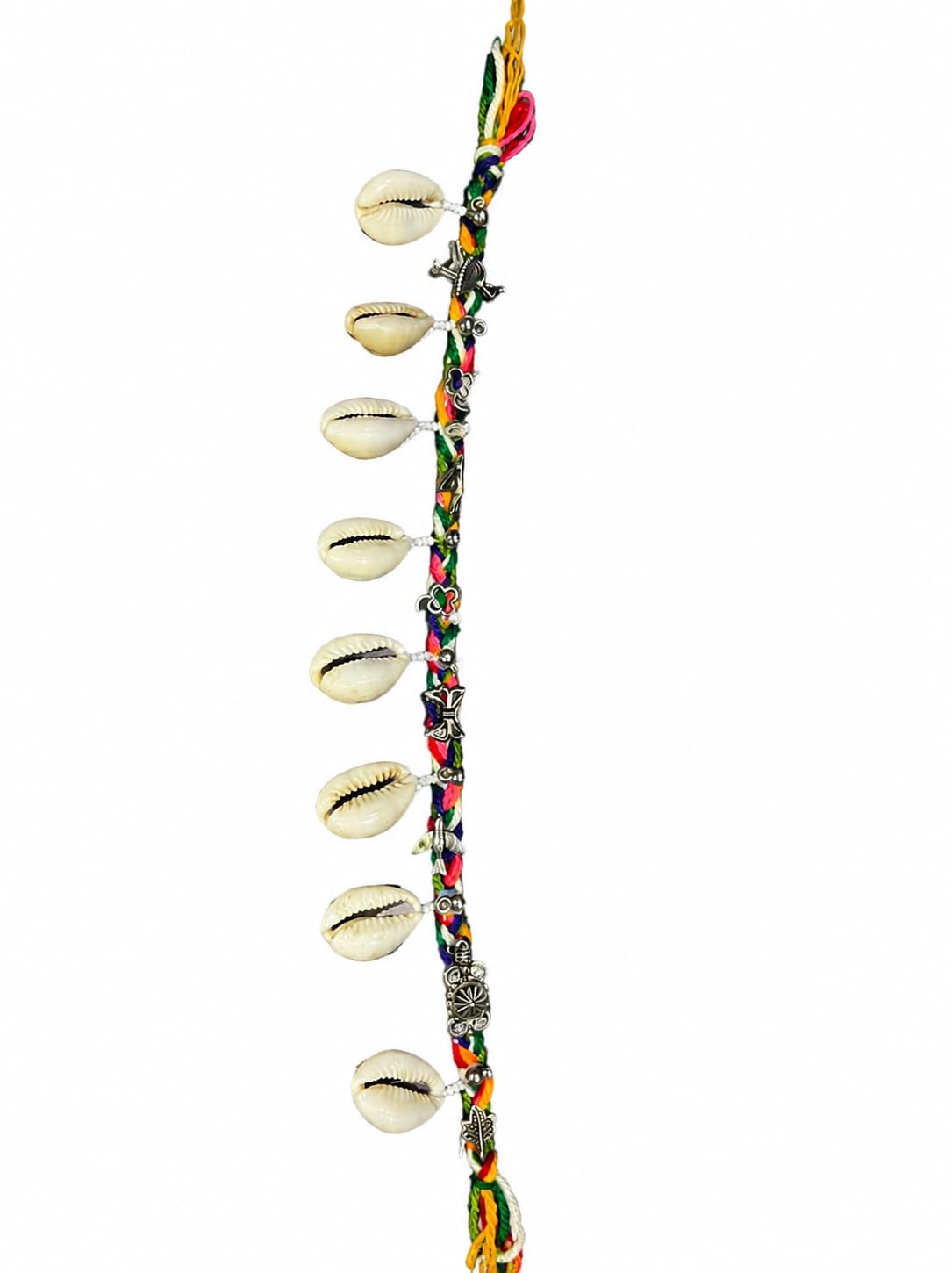 Handcrafted Cowrie Shell Ankle Bracelet for Women | Colorful Thread Boho Anklet | Adjustable Beach Jewelry-picture-55