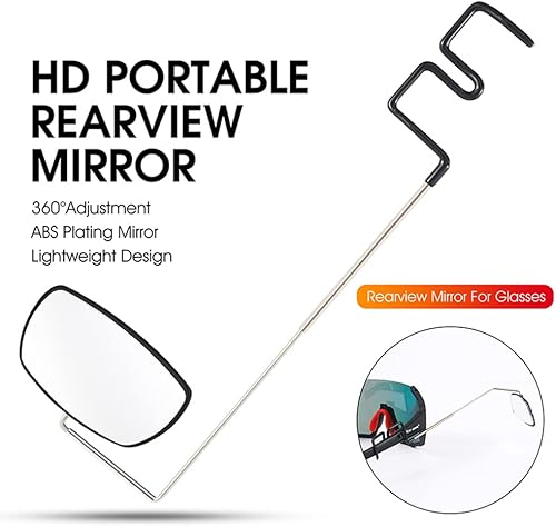 Espejo de bicicleta Gafas de ciclismo Montura Espejo retrovisor de bicicleta Espejo retrovisor ajustable Gran Angular Vista trasera para Montaña