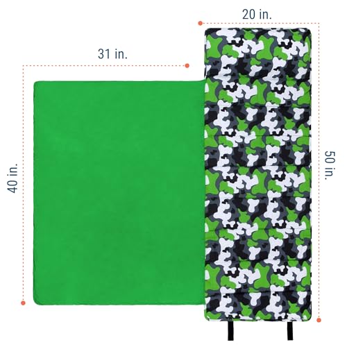 Image of Wildkin Kids Nap Mat with Pillow for Boys & Girls - Soft & Cozy Toddler Sleep Mat for Daycare, Preschool, Kindergarten & Travel, Ages 3-7, Machine Washable