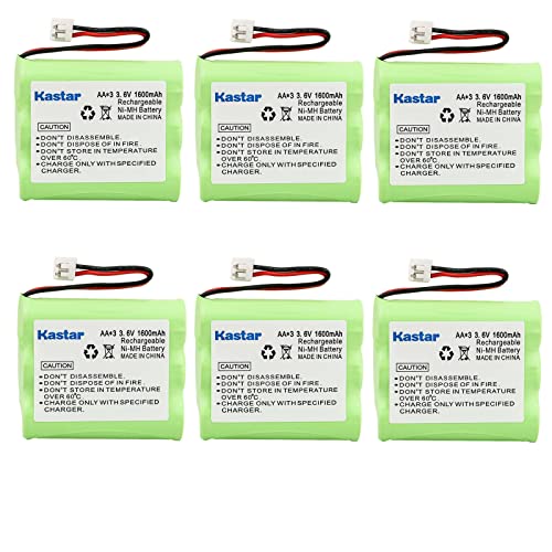 Kastar 6-Pack Battery Replacement for V-TECH 80-5071-00-00, 2689, 9109, VT80-5071Y-080 ia5823, ia5845, ia5864, ia5874, ia5876, ia5877, ia5879 MG2423, MG2463 V2600, V2651, V2656, V2660, V2665 VT2428