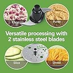 Hamilton Beach Big Mouth Duo Plus 12 Cup Food Processor & Vegetable Chopper with Additional Mini 4 Cup Bowl, Black (70580) - Image 4