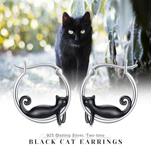 Boucles d'oreilles panda hypoallergéniques en argent 925 - 7