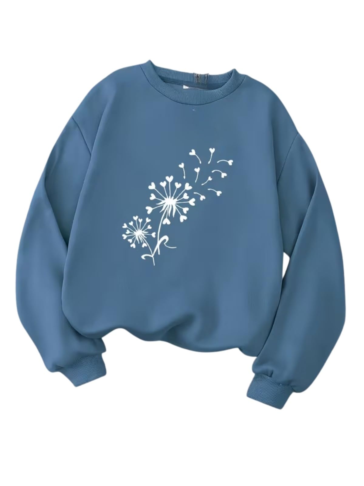 sky magic Women Oversized Casual Loose Fit Winter Wear Sweatshirt | Soft Warm Winter Pullover | Fleece Crew Neck Sweatshirt for Women & Girls-picture-47