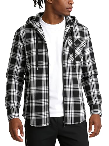 Amazon.com: ZITY Men's Cotton Linen Zip up Hoodies Long Sleeve