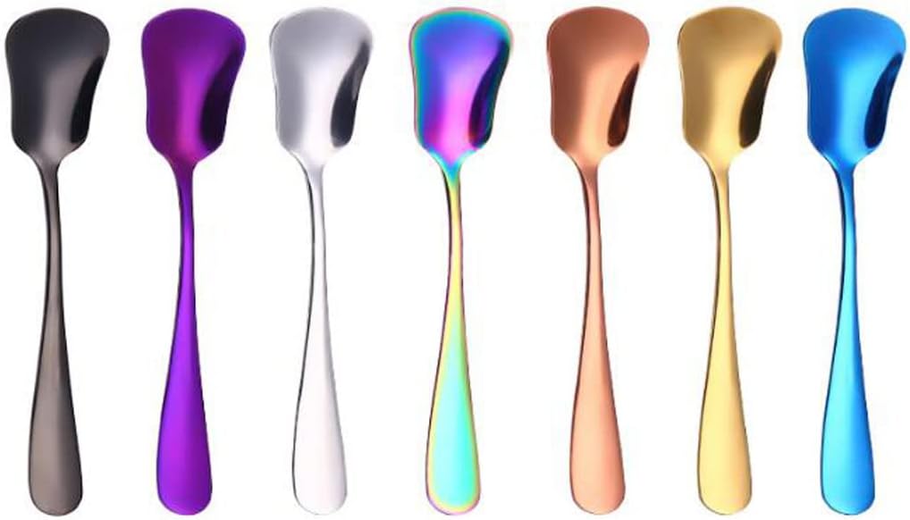 Hoshen 3pcs Stainless Steel Ice Cream Scoop, 5.3 Inch Stainless Steel Tea Sugar Scoop, Espresso Stirring Scoop - Image 5