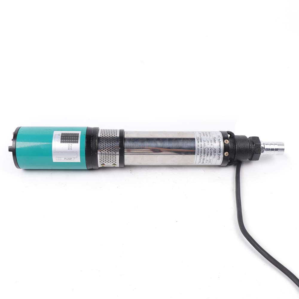 Pompe de puits profond solaire DC24V 320W 5m³/h pour forage et irrigation agricole