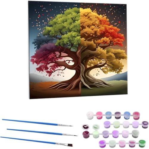 lG̖ G Paint by Numbers hG Lbg l ʂ肦 lphGLoXNtg  LoXA[g uVƃANG̋, ItBX CeA rO, ւ̃Mtg 30x30cm (t[