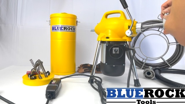 BLUEROCK 60' x 5/8inches Model S75 Sectional Pipe Drain Cleaning