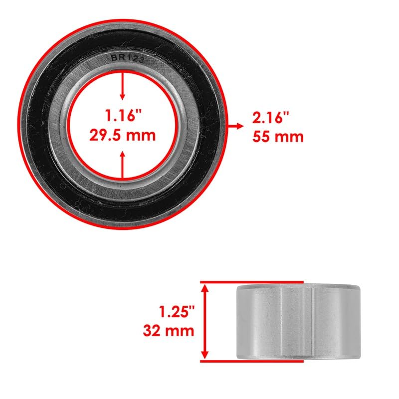 #US Replacement Parts DAC3055W DAC30550032-2RS Spindle Bearings for Exmark 30x55x32 Qty 6 (diep#1725-19807)