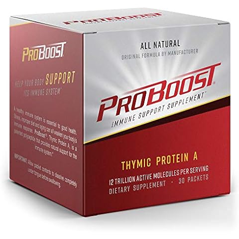 ProBoost Thymic Protein A Powder Packets (4 McG TPA) – Immune System Support Supplement - All Natural, Non-GMO Formula - 30 Packets Cover