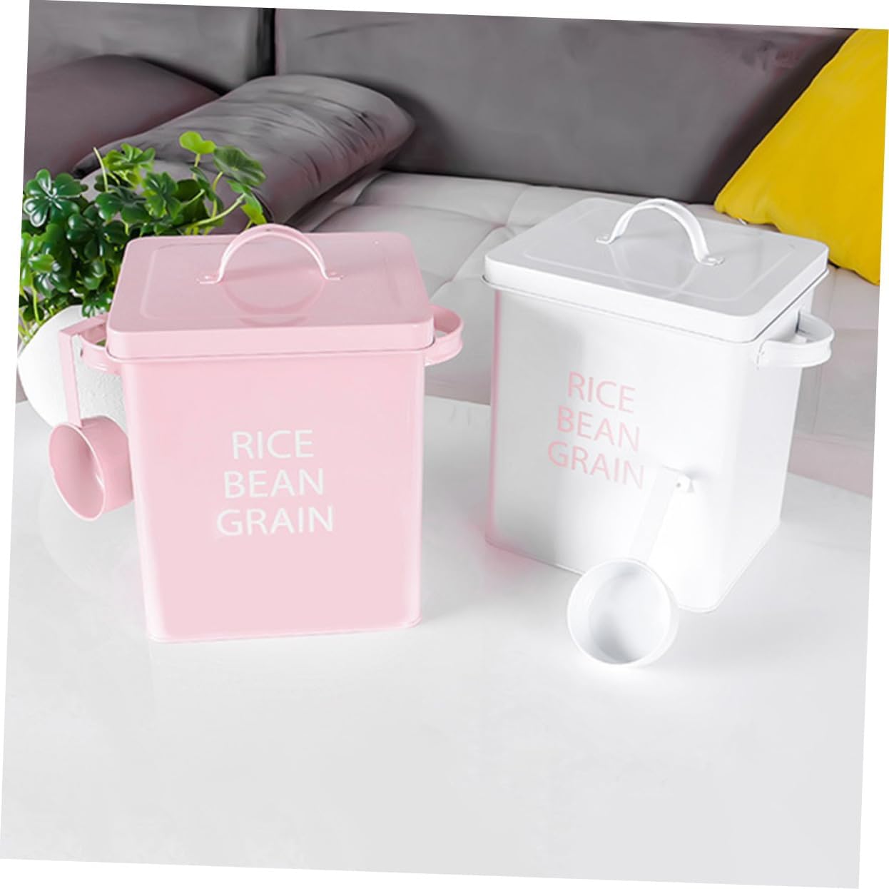 Yardwe Airtight Dog Food Storage Case Spoon for Pet Feeding Watering Supplies