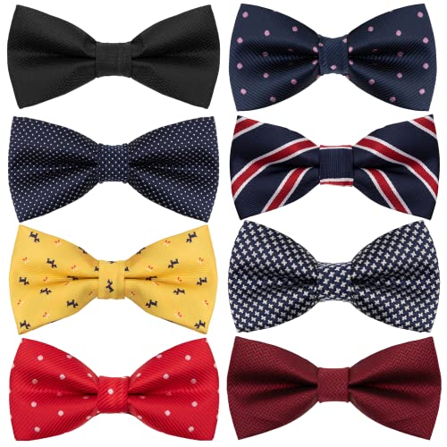 Hbselect Bow Ties For Men, Pre-Tied Adjustable Bowties Men's Bow Ties Many Colors Option In Bulk #TOP5