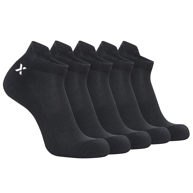 Image of Men's Low Cut Ankle Socks Pack | Bamboo Cushioned Sports Socks for Gym, Running, Walking