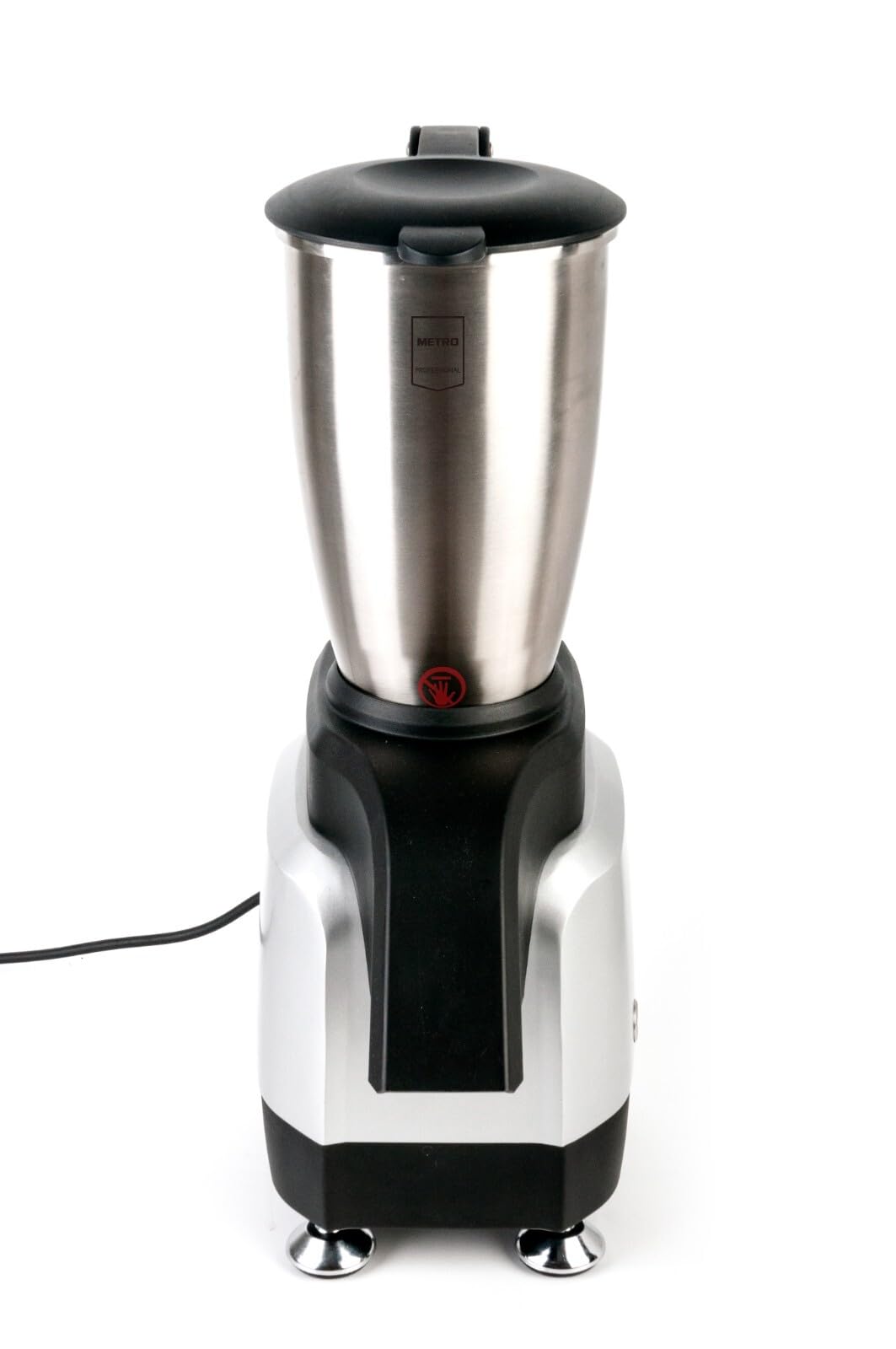METRO Professional Elektrischer Eiszerkleinerer Ice crusher GEIC1000, Edelstahl, 3 L, 200 W, 160 kg/h, silber/schwarz