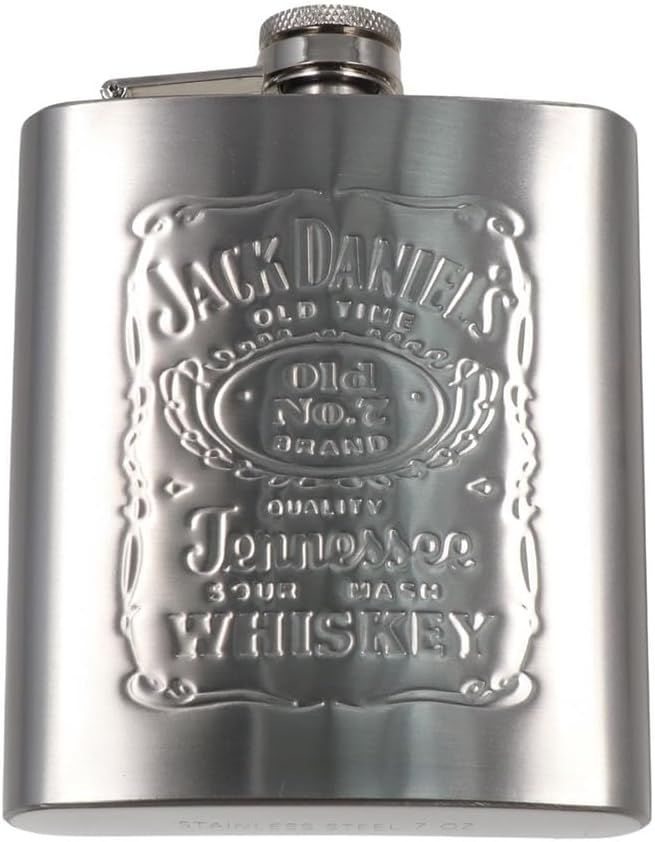 Pokinge 7 oz Pocket Hip Alcohol Liquor Flask, Portable Stainless Steel Flask Wine Mug Wisky Bottle Drinkware Alcohol Bottle for Camping BBQ Bar Party Drinker