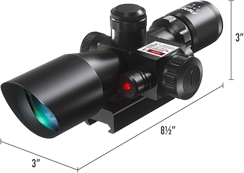 Miniatura 7 de Pinty 2.5-10x40 AOEG, visor de alcance táctico con luz roja y verde, con láser rojo y lente color verde Negro -,Flat Dark Earth