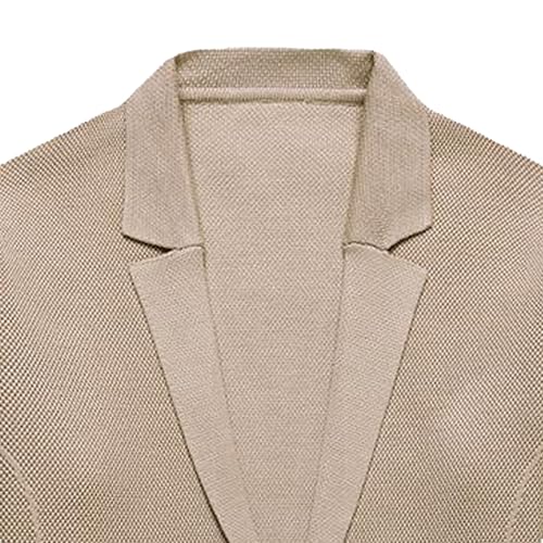Men's Blazer Collar Button Down Sweater Relaxed Fit Knit Cardigan Sweater Fashion Casual Lightweight Sweaters4