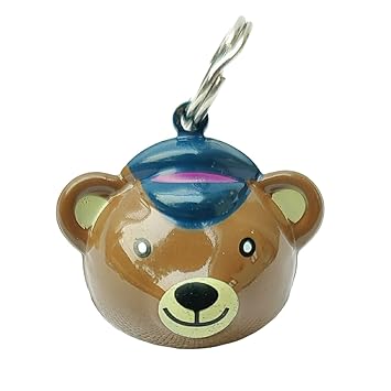 The Dogs Legacy Jumbo Size |Design - Brown Bear| Collar Charm Bell for Dogs/Puppy/Cat/Kitten (Pack of One)