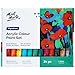 Mont Marte Acrylic Paint Set 24 Colours 36ml, Perfect for Canvas, Wood, Fabric, Leather, Cardboard, Paper, MDF and Crafts