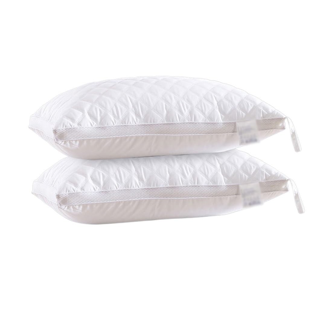 Almohada de Seda de Plumas Acolchada de algodón Lavable
