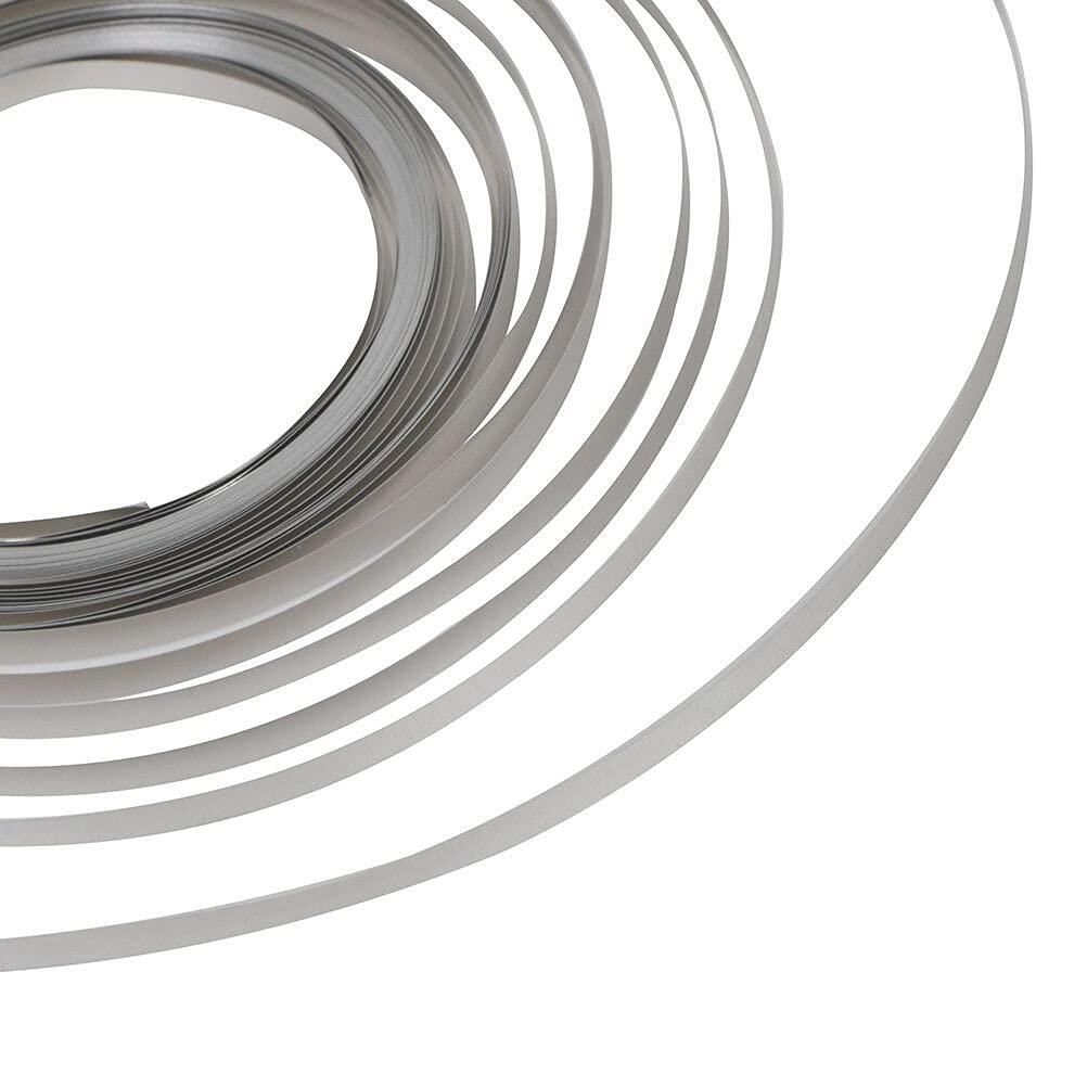 10 Metri Striscia di Nichel per Saldatura a Punti per Batteria in Acciaio nichelato (0,1 mm x 5 mm x 10 Metri)