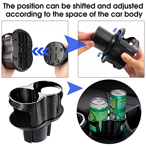 Adaptador Expansor Portavasos 2 en 1 para Auto Negro miniatura 5