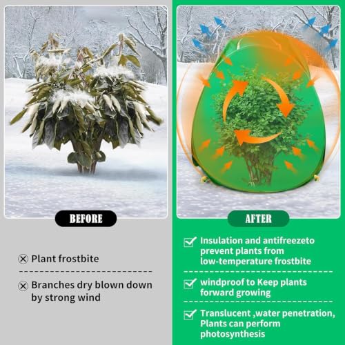 Mantas de árboles contra heladas con tejido transpirable 6