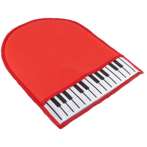 Futheda Piano Reinigung Wartung Musikinstrument Teile Piano reinigen Handschuh Duster Reinigungstuch rot