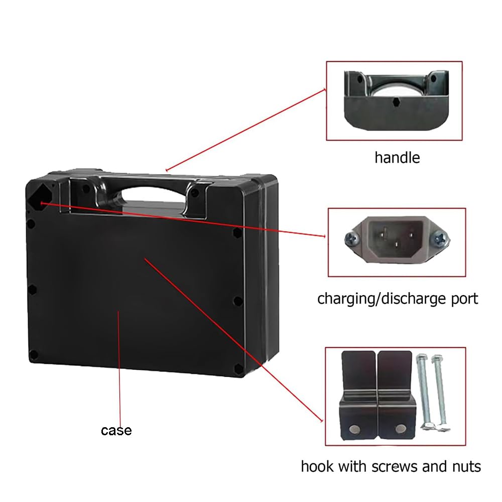 Batería de Silla de Ruedas eléctrica de 24 voltios (24 V, 10 Ah, 12 Ah, 15 Ah, 18 Ah, 20 Ah, 25 Ah, 30 Ah, 35 Ah, 40 Ah, 45 Ah, 50 Ah) con Cargador y Enchufe Anderson.