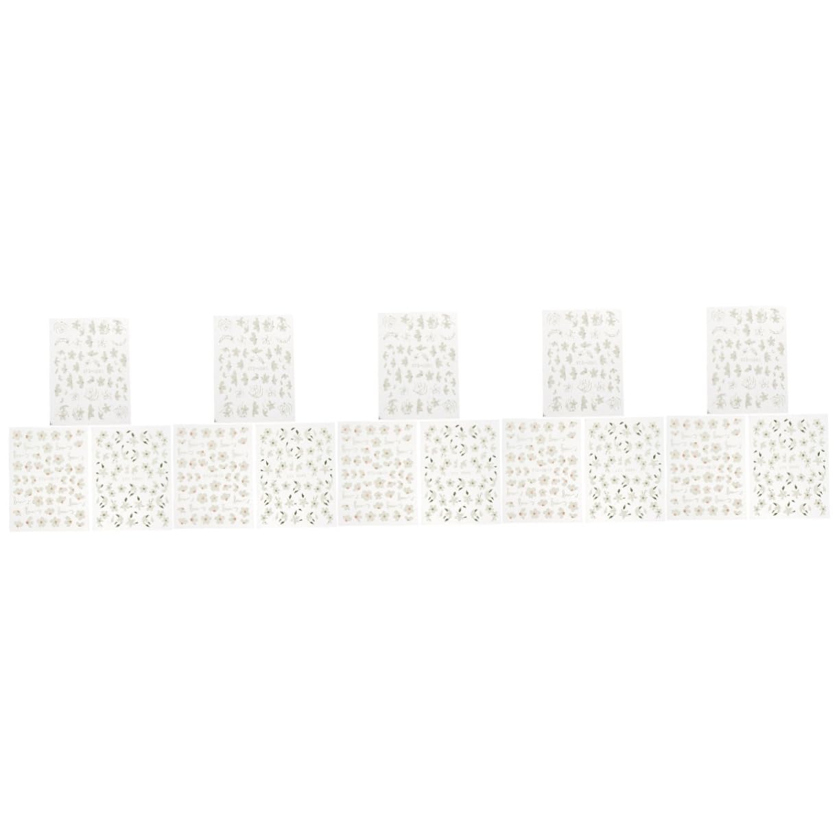 FOMIYES 5 Set Adesivi Unghie Fiori Stickers Decorativi Per Nail Art Facili Applicare Per Decorazioni E Professionali 3 Fogli*5