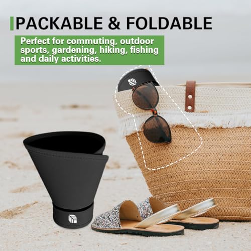 Image of Venzina UPF 50+ Sun Visor Hat for Women Ultra Wide Brim Outdoor Sun Hat UV Protection Hat Blackout Liner Design Packable Travel Hiking Hat Adjustable Elastic Closure Fashion Beach Hat