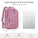 AMZFROG Checkered Backpack for Women Fashion Backpacks with Laptop and Multi Compartment for Travel and Work Rose Red Check