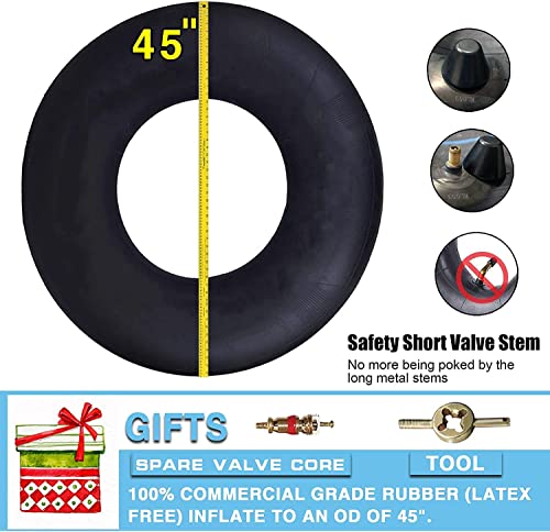River Tube for Floating Heavy Duty Rubber Snow Tube | River Tube, Sledding Float | Pool Closing Inner Tube | Truck Inner Tubes (45 inch) - Thumbnail 6
