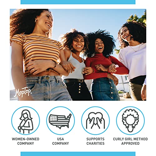 Moptop Daily Conditioner, ﻿Natural Hair Moisturizer, ﻿Reduces Frizz, ﻿Aloe, Sea Botanicals & Honey, Color Safe - For All Hair Types, Straight, Curly, Wavy, Thin, ﻿Coily (8 Oz)﻿ #TOP6