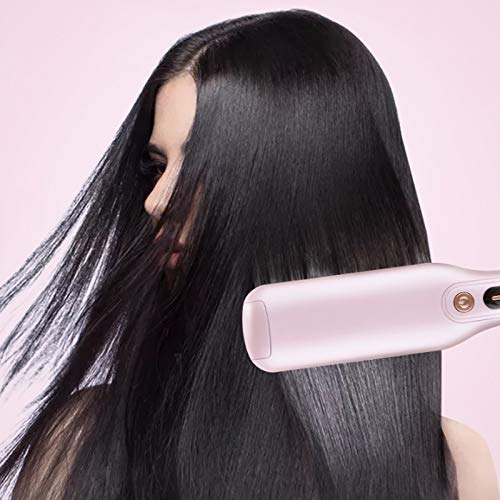Hair Care Professional PTC Heating Straightener Curler Styler Brush Straighting Ceramic Curling Iron Hot Comb Brushes miniatura 2