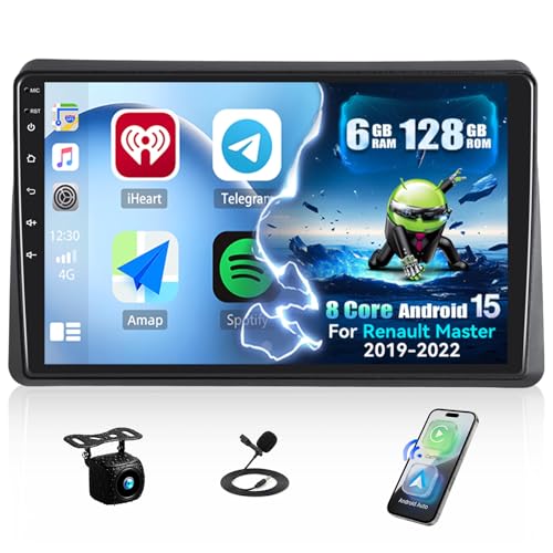 Autoradio Android 15 haut de gamme 10" pour Renault Master