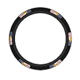 Yoladsume Mos 68w Medic USA Flag Elastic Anti Slip Steering Wheel Cover Durable Universal Car Accessory