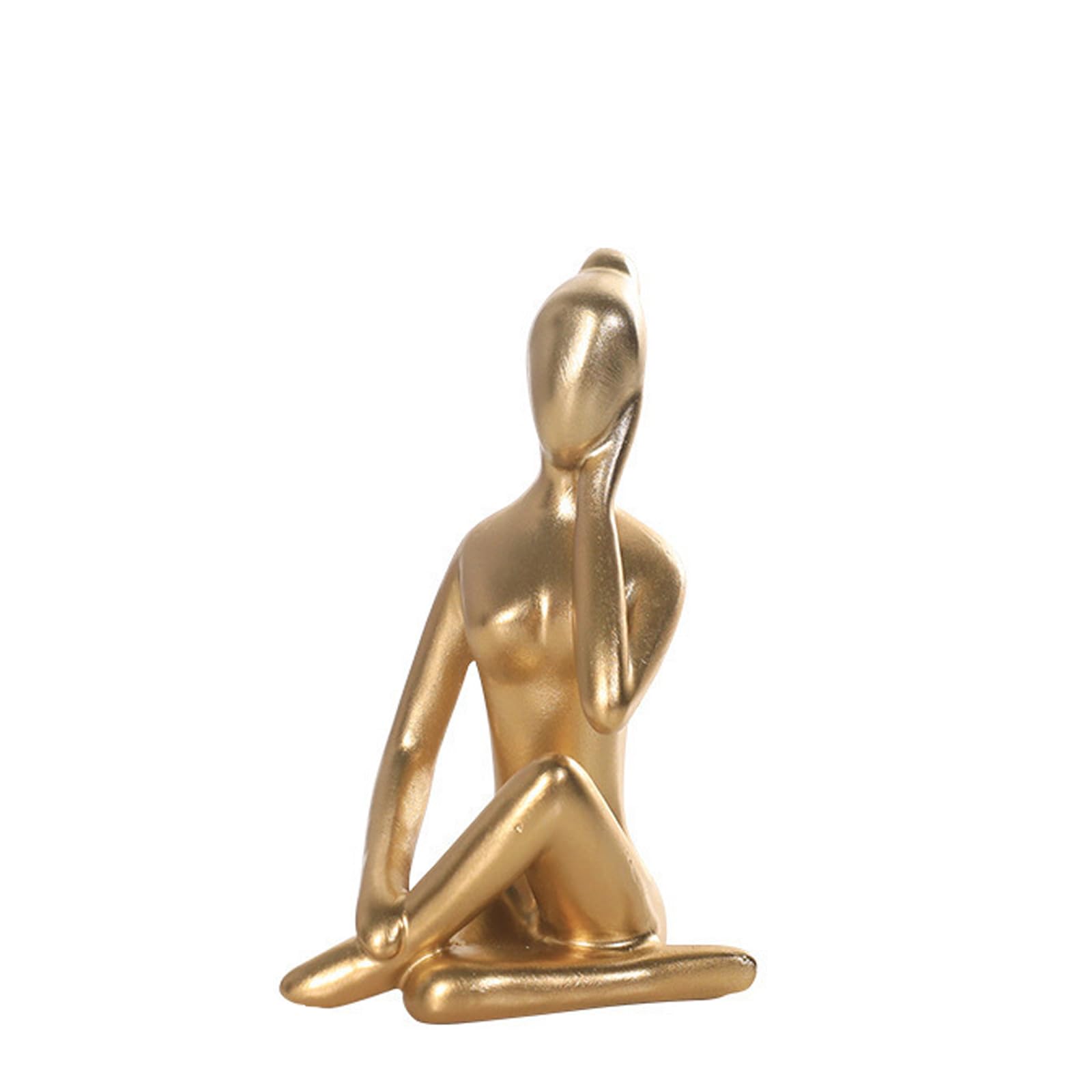 Qsvbeeqj Girls H Scandinavian Lady Statue Figurine Resin For Entryway Coffee Table Shelf Styling Ornament Resin Yoga Figurine