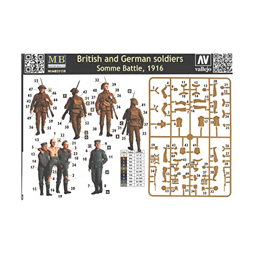 Master Box Models Soldados Británicos y Alemanes Set 6 Figuras miniatura 2