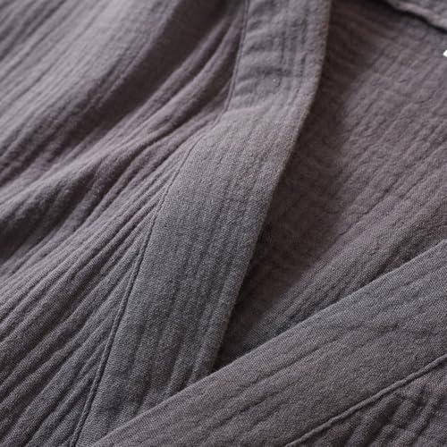 Estilo japonés de algodón premium para batas de baño unisex 8