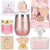 17th Birthday Gifts For Girls, Happy 17th 17 Year Old Girl Birthday Basket Gifts Box for Women Best Friends Female Daughter Sister Her Girlfriend Coworker Bestie Birthday Unique