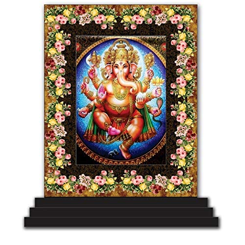 Figurine Ganesh Ji 3721 en finition soignée pour decoration spirituelle de maison