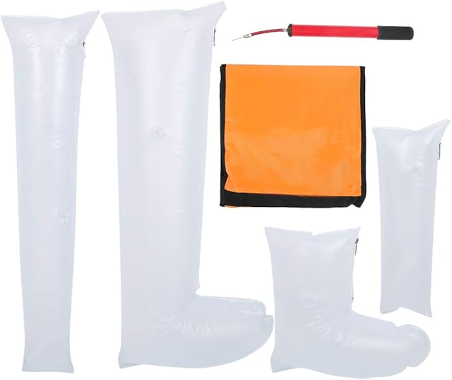 Inflatable Splint Fracture Splint,Inflatable Ankle Leg Arm Fracture Splint Set, Clear PVC Knee Immobilizer Brace Leg Joint Fixed Support Ankle Stabilizer Cover for Shower Bath
