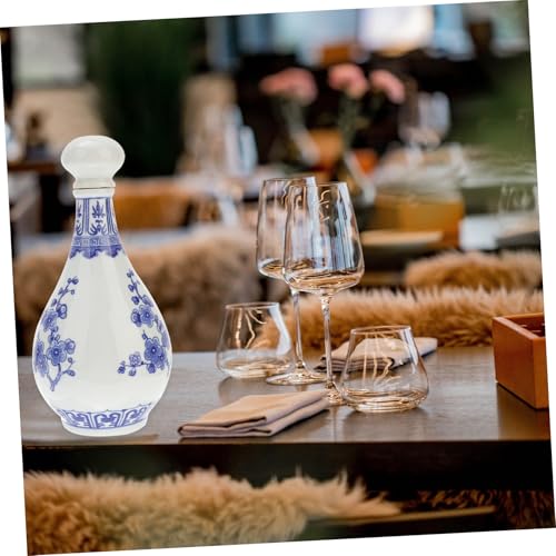 Pot fermentation vin maison porcelaine Jingdezhen céramique bleue