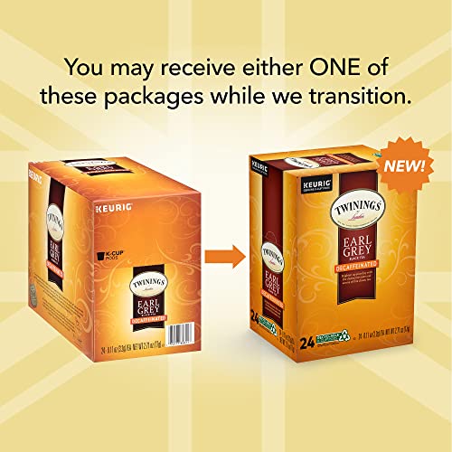 Twinings Decaf Earl Grey K-Cup Pods For Keurig, Decaffeinated Black Tea Flavoured With Citrus And Bergamot, 24 Count (Pack Of 1) #TOP1