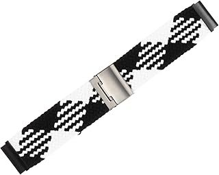 UKCOCO 1Pc Cinta Tecida Pulseira De Relógio De Náilon Pulseira De Relógio Elástica Decore Pulseiras De Relógio Ajustáveis Pulseiras De Relógio Trançadas Pulseira De Relógio Para